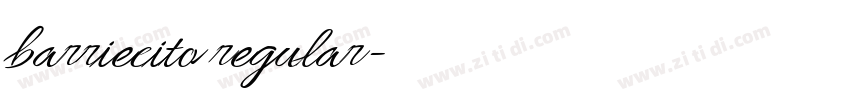 barriecito regular字体转换 barriecito regular字体转换